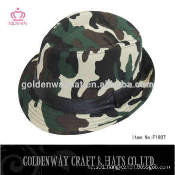 Kid's Cheap classic Camouflage Fedora Hat